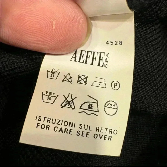 Alberta Ferretti Black Sweater 100% Wool V-back Made In Italy US 6 - Picture 7 of 12